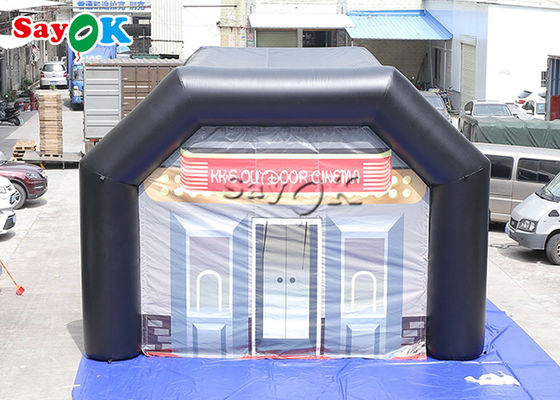 Tenda gonfiabile per esercizi personalizzata nera da 0,4 mm PVC Tenda gonfiabile a cupola per eventi