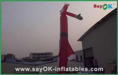 Ballerino Inflatable Products dell'aria del ventilatore 750w di Rental Christmas Santa 6m del ballerino dell'aria