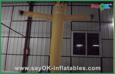 Pubblicità gonfiabile di Yellow Mini Inflatable Air Dancer For del ballerino del vento con il ventilatore 750w