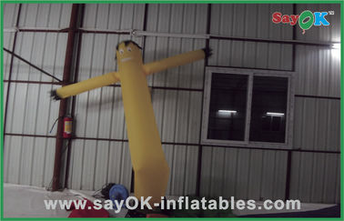 Pubblicità gonfiabile di Yellow Mini Inflatable Air Dancer For del ballerino del vento con il ventilatore 750w
