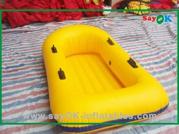 Barche di galleggiamento di giallo di PVC dei crogioli di divertimento gonfiabile su ordinazione dell'acqua per i bambini