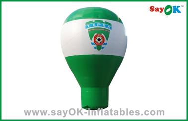 Grande pallone gonfiabile bianco e verde, pallone gonfiabile di pubblicità