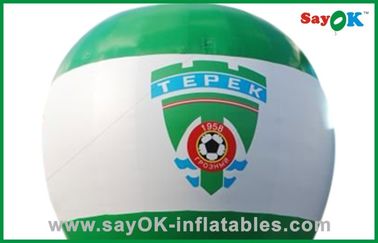 Grande pallone gonfiabile bianco e verde, pallone gonfiabile di pubblicità