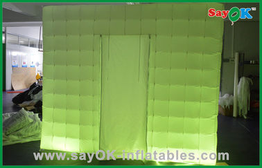 Cabina principale gonfiabile portatile su ordine della foto della tenda gonfiabile del partito in panno di Oxford, verde/porpora