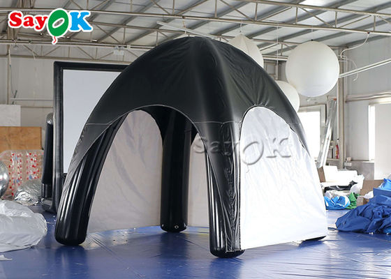 L'aria della tela cerata della tenda dell'aria della famiglia ha sigillato la tenda gonfiabile del ragno in bianco e nero