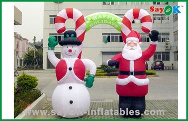 Natale gigante pupazzo di neve ed il Babbo Natale gonfiabili, prodotti gonfiabili di pubblicità