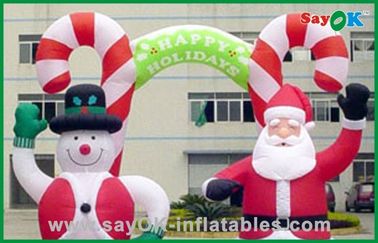 Natale gigante pupazzo di neve ed il Babbo Natale gonfiabili, prodotti gonfiabili di pubblicità