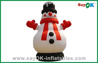 panno gonfiabile di Oxford delle decorazioni di festa del pupazzo di neve enorme di Natale