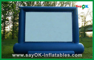 Grande affitto gonfiabile blu dello schermo di film per il cinema del cortile