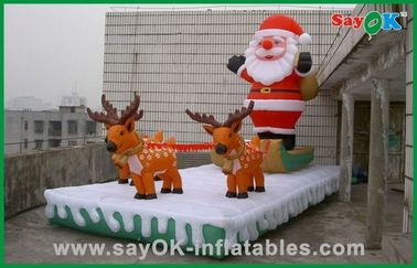 Decorazioni gonfiabili Santa gonfiabile di festa di Natale e renna