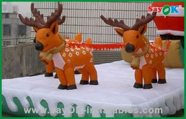 Decorazioni gonfiabili Santa gonfiabile di festa di Natale e renna
