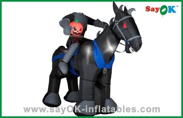Faccia festa il panno gonfiabile enorme gonfiabile di Oxford dei giocattoli dei bambini del cavallo/cavaliere della decorazione