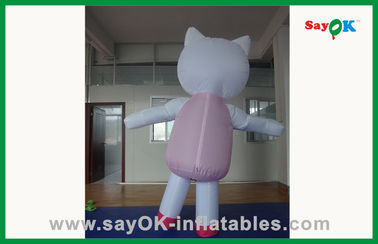 Decorazione personalizzata Gatto rosa personaggi di cartoni animati gonfiabili per feste di compleanno