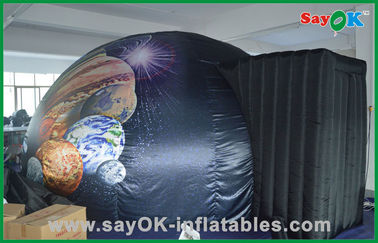 Tenda gonfiabile commerciale della cupola del nero gonfiabile mobile domestico del planetario