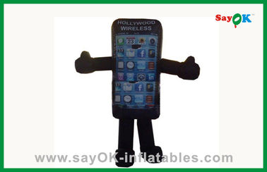 Personaggi dei cartoni animati gonfiabili all'aperto del telefono cellulare gonfiabile per annunciare