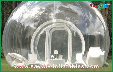Tenda trasparente gigante su ordinazione del prato inglese della tenda gonfiabile all'aperto portatile della bolla