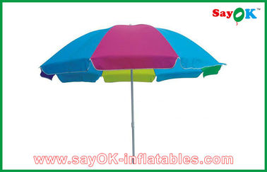 Panno solare piegante variopinto su ordinazione del parasole 210D Oxford dell'ombrello di Sun della Tabella della spiaggia della tenda del baldacchino del giardino