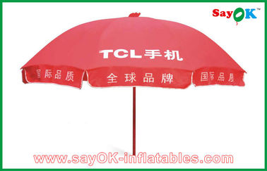 Mercato della tenda del baldacchino del giardino che annuncia l'ombrello di Sun rosso impermeabile per la promozione 3X3m