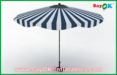 La piccola tenda del baldacchino ha personalizzato l'ombrello che di Sun di legno della maniglia della spiaggia la struttura di alluminio espone al sole l'ombrello protettivo