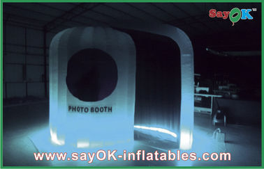 Cabina portatile della foto che stampa Logo Inflatable Photo Booth LED che si accende per la sarchiatura/partito