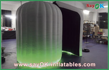 Cabina gonfiabile verde della foto delle decorazioni della cabina della foto con la luce del LED per la pubblicità di Commercail