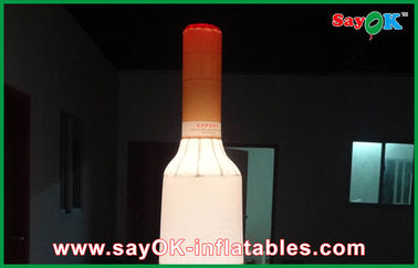 Decorazione gonfiabile commerciale della bottiglia di vino di Advertusing con illuminazione del LED