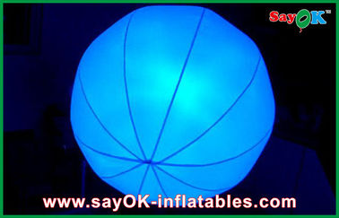 Pallone giallo/blu del LED accende la decorazione gonfiabile della fase di Chrismas