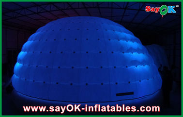 Tenda di campeggio della bolla della cupola LED della famiglia su ordinazione gonfiabile all'aperto della tenda