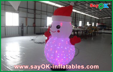 Pupazzo di neve gonfiabile della decorazione gonfiabile di illuminazione di Natale con il regolatore