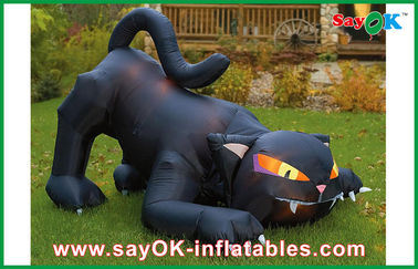 Gatto nero gonfiabile su misura di Airblown delle decorazioni gonfiabili di festa