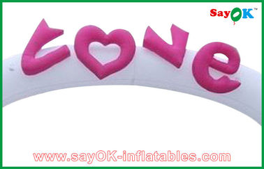 Arco gonfiabile di nozze del panno di Oxford dell'arco del pallone della città del partito/arco gonfiabile di forma del cuore per la promozione