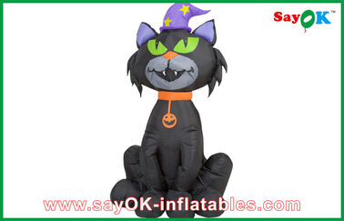 Evento nero Cat Halloween Inflatable Cat Decoration gonfiabile di Halloween per divertimento