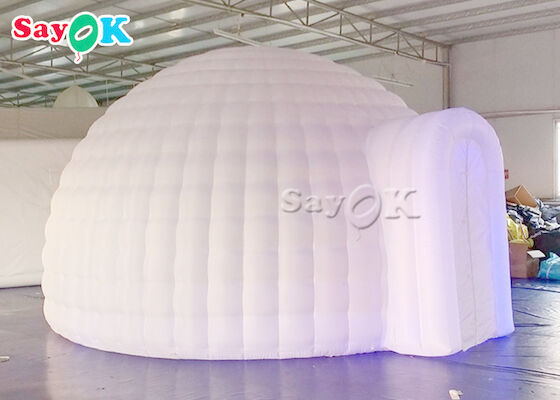 Tenda gonfiabile bianca della cupola dell'iglù della tenda del panno gonfiabile LED di Oxford per l'evento del partito