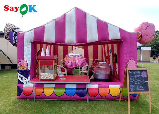 Miglior tenda gonfiabile tenda gonfiabile di lavoro portabile PVC Candy Floss tenda gonfiabile aria impermeabile