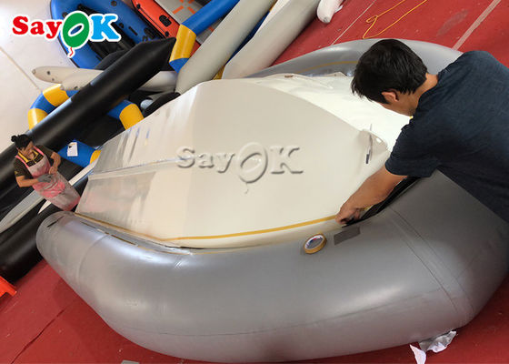 Argento Hypalon RIB Boat Inflatable Fishing Raft di abitudine 5m