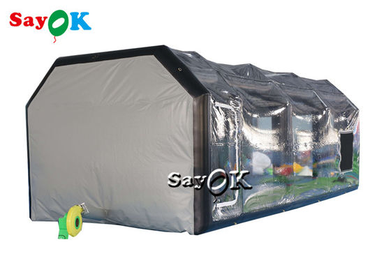Tenda gonfiabile trasparente 8x4x3mH Nera Tenda gonfiabile portatile portabile Air Tentazione stagno antiaria