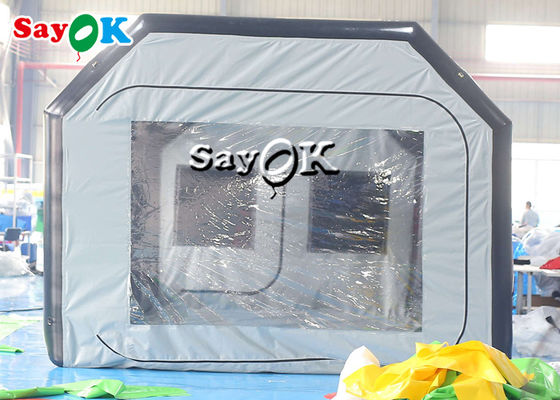 Tenda gonfiabile trasparente 8x4x3mH Nera Tenda gonfiabile portatile portabile Air Tentazione stagno antiaria