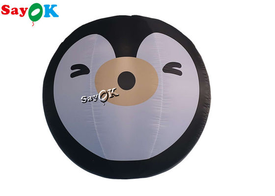 fumetto d'accensione gonfiabile nero del pinguino della decorazione di 2m per all'aperto