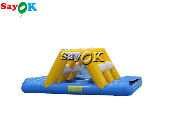Giocattoli da trampolino d'acqua 3x2x1mH Piccoli giocattoli da acqua gonfiabili Corso di ostacoli Sport Arch Bridge