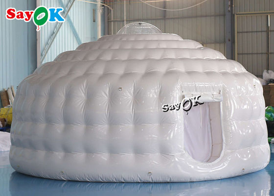 Tenda Igloo gonfiabile Cupola 4,6m 15ft impermeabile Cupola di festa all'aperto Tenda Yurt gonfiabile