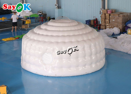 Tenda Igloo gonfiabile Cupola 4,6m 15ft impermeabile Cupola di festa all'aperto Tenda Yurt gonfiabile