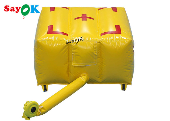 cuscino d'aria giallo di sicurezza di salvataggio di emergenza dell'airbag di estinzione di incendio dei prodotti gonfiabili su ordinazione 2x2x1mH