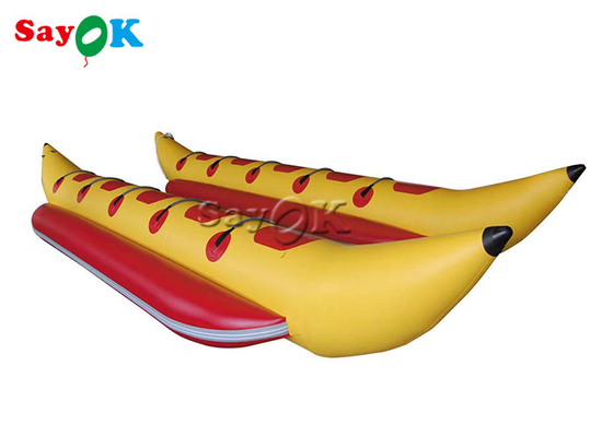 Barca di banana gonfiabile del singolo ente di 10 persone per il gioco dell'acqua