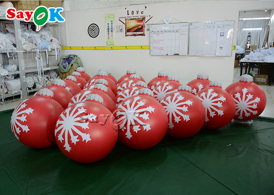 palla decorata d'attaccatura all'aperto delle piccole di natale di 0.6m degli ornamenti palle gonfiabili del PVC
