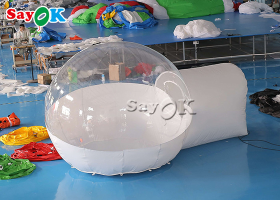 Cupola di campeggio trasparente gonfiabile della tenda gonfiabile dell'aria di evento della tenda 3x2.5mH 10x9ft chiara con il tunnel