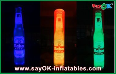 Colonna gonfiabile di pubblicità LED, decorazione gonfiabile della colonna di illuminazione con stampa di logo