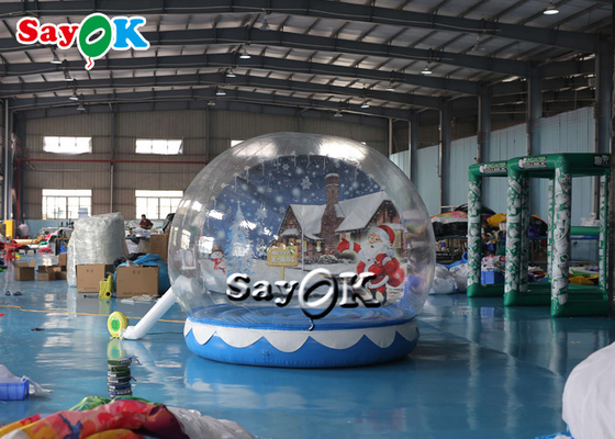 Il Natale gonfiabile trasparente rimbalza il globo 3m della neve della Camera 10ft per la decorazione di natale