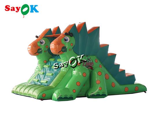 Slide gonfiabili per bambini piccini Pvc gonfiabile dinosauro Slide asciutto per parco divertimenti all'aperto
