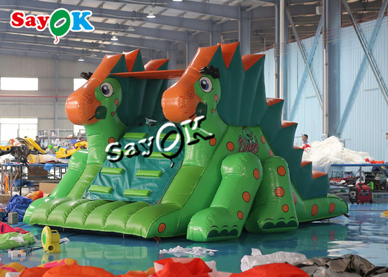 Slide gonfiabili per bambini piccini Pvc gonfiabile dinosauro Slide asciutto per parco divertimenti all'aperto