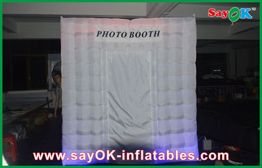 La cabina gonfiabile della foto assume la tenda bianca gonfiabile di illuminazione della cabina della foto del LED Photobooth con un colore di 210 D Oxford